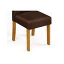 Ver imagem 2 de Conjunto: Mesa de Cozinha Celeste C/ Tampo Madeirado C/ Vidro Retangular 160x90cm e 6 Cadeiras Zoe