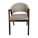 Ver imagem 2 de Cadeira de Jantar Madeira Maciça Hélen Compose Facto Ocre:bege Linho/mel