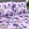 Jogo de Cama Casal Malha Dream Cotton Mandala Roxa Triade 34154 - 2