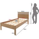Ver imagem 7 de Cama de Solteiro com Auxiliar Rafaela MDP-BP Amêndoa e Branco Tecnomobili