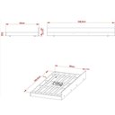 Ver imagem 6 de Cama de Solteiro com Auxiliar Rafaela MDP-BP Amêndoa e Branco Tecnomobili
