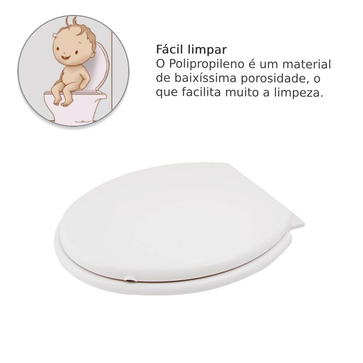 Assento Vaso Sanitário Magnético - Bebê 2 em 1 Infantil e Adulto - 4