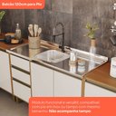 Ver imagem 5 de Cozinha Compacta Venaly 9 Portas 2 Gavetas 3 Prateleiras Cinamomo/Off White - Henn