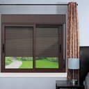 Ver imagem 3 de Janela Alumínio Elite 2F.Móv.c/Pers.Integ.100 x 120 V.Liso Marrom Corten Brimak