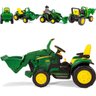 Trator Eletrico Menino Menina Peg Perego Deere Ground Loader 12v com Pa Verde - 3