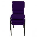 Ver imagem 3 de Cadeira Empilhável para Igrejas Evangélicas Linha Church Roxo