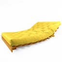 Ver imagem 2 de Sofá Cama Casal Futon Tokio Amarelo Acquablock Madeira Maciça Cor Mel