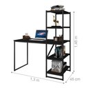 Ver imagem 2 de Mesa Industrial para Escritório com Prateleira Frist Preto
