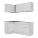 Ver imagem 7 de Armário de Cozinha Compacta de Canto com Rodapé Veneza Multimóveis Mp2092.891 Branco