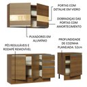 Ver imagem 5 de Armário de Cozinha Compacta 180cm Rustic Milão Madesa 02