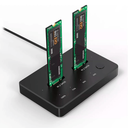 Ver imagem 1 de Docking Station Duplo Ssd M.2 Sata/nvme Copiar Bs-sd06a