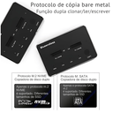 Ver imagem 2 de Docking Station Duplo Ssd M.2 Sata/nvme Copiar Bs-sd06a