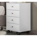 Ver mais imagens de Mesa De Cabeceira 04 Gavetas Presence 9070 Branco Demobile B