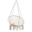 Ver mais imagens de Cadeira Rede Balanço Suspensa Decoraçao Leitura Descanso Lazer Varanda Quintal Jardim Sacada Teto Tr
