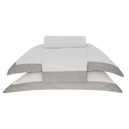 Jogo De Cama Queen Modern Cinza 270 Fios Buddemeyer - 1