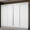 Guarda-roupa Casal Madesa Montana 4 Portas de Correr - Branco - 2