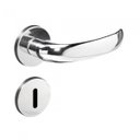 Ver imagem 1 de Fechadura 406 com Roseta Cromado Interna