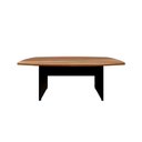 Ver imagem 4 de Mesa de Reunião Orgânica 180cm x 110cm com Pés Painel Escritório F5 Office Cor:Nogal com Preto