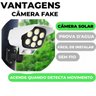 Câmera Falsa Led Solar Light e Espanta Ladrão Mais Segurança - 5