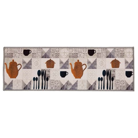 Passadeira Cozinha Antiderrapante Clean 23 Bege 0,40x1,20m