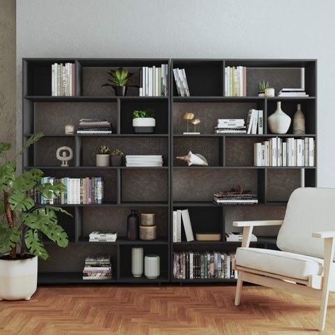 Conjunto Estante para Livros com Nichos 2 Peças BRV Móveis