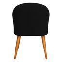 Ver imagem 4 de Banqueta Poltrona Lua Preto para Recepção Atendimento Penteadeira