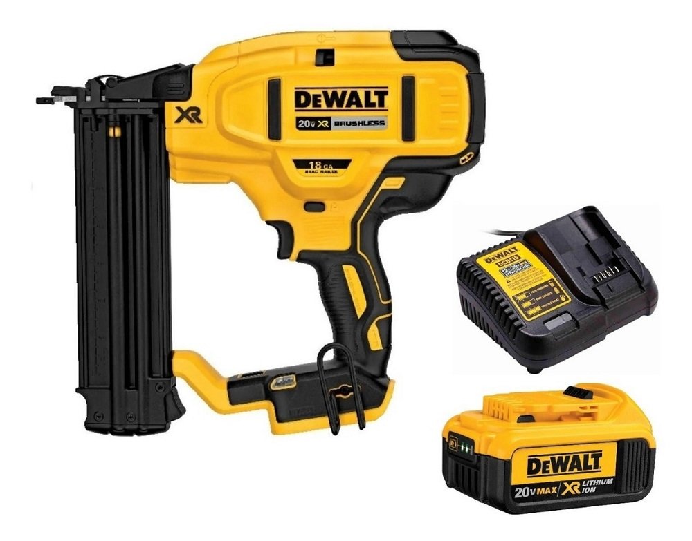 PINADOR BRUSHLESS 18GA 20V C/ BATERIA 4AH DCN680B DEWALT 110V OU 220V ...