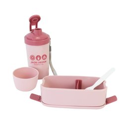 Kit Fitness 3 Peças: Bolsa Térmica + Marmita + Garrafa Jacki Design Rosa - 5