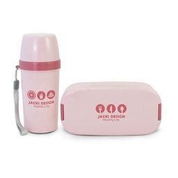 Kit Fitness 3 Peças: Bolsa Térmica + Marmita + Garrafa Jacki Design Rosa - 4