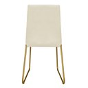 Ver imagem 4 de Kit 6 Cadeiras de Jantar Estofada Lille Base Gold Veludo Bege - Montanaris Decor