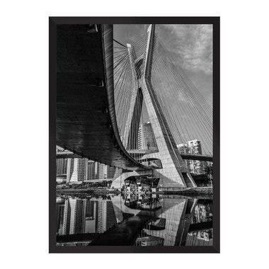 Ponte Estaiada Olhar Um:Preta/42 x 29.7 cm