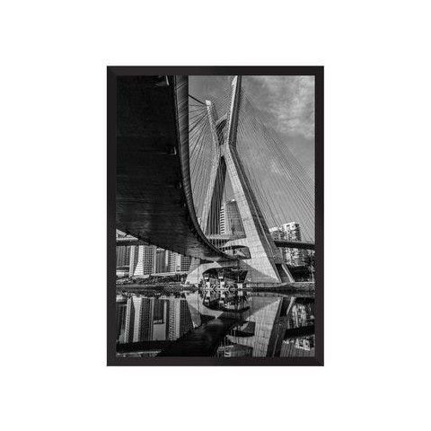 Ponte Estaiada Olhar Um:Preta/42 x 29.7 cm