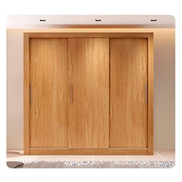 Guarda Roupa Casal Grande 3 Portas 4 Gavetas Marrom Glass - 4