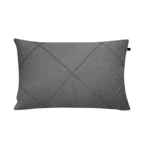 Capa de Almofada Retangular Linho Cinza Claro 35x65cm