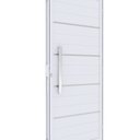Ver imagem 1 de Porta de Alumínio de Giro Lambri com Friso Puxador 60cm 215x89cm Abertura Direita Riobras Alumínio Branco