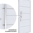 Ver imagem 4 de Porta de Alumínio de Giro Lambri com Friso Puxador 60cm 215x89cm Abertura Direita Riobras Alumínio Branco