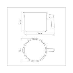 Fervedor Tramontina S/ Tampa Paris 14cm 1,9l Chumbo - 5