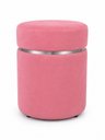 Ver imagem 3 de Kit de Puff com Cinta Superior Prata Rosa Antigo Veludo - Let Móveis