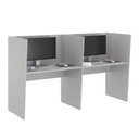 Ver imagem 1 de Call Center para Trabalho 2 Lugares Guiche Grecia MDP BP 205cm Cinza Casah