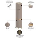 Ver imagem 3 de Paneleiro Armário de Cozinha 40cm 2 Portas Marina Cinammon L01 - Mpozenato