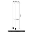 Ver imagem 4 de Paneleiro Armário de Cozinha 40cm 2 Portas Marina Cinammon L01 - Mpozenato
