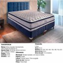 Ver imagem 2 de Colchão + Base Box Casal 138x188x62 Blue Linha Orthomedic Molas Ensacadas Paropas Cestaplus