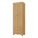 Ver imagem 2 de Guarda-roupa Infantil 62cm 2 Portas e 2 Gavetas Dengo Multimóveis Mp4436 Madeirado Madeirado
