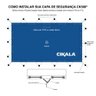 Capa de Segurança para Piscina 7x5m CK500 Micras c/ Ilhós de PVC + Kit Instalação CIKALA - 12