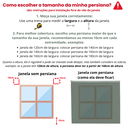 Ver mais imagens de Persiana PVC Trilho Metálico 200LARG X 140ALT Cinza (2 Pçs)