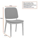 Ver imagem 3 de Cadeira Sala de Jantar Ram 47cm Madeira Maciça | Linho Azul - Sallar Home