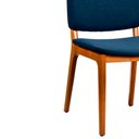 Ver imagem 4 de Cadeira Sala de Jantar Ram 47cm Madeira Maciça | Linho Azul - Sallar Home