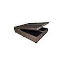 Ver imagem 2 de Base Cama Box com Baú Solteiro, Queen, Casal, King Suede Marrom - Marrom - Queen
