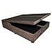 Ver imagem 2 de Base Cama Box com Baú Solteiro, Queen, Casal, King Suede Marrom - Marrom - Queen
