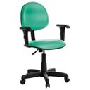 Ver imagem 1 de Cadeira para Escritório Executiva com Braços Rv Turquesa